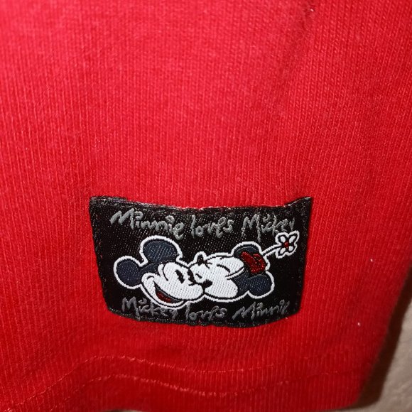 WALT DISNEY WORLD WOMENS MICKEY LOVES MINNIE RED SHIRT SZ SM - Picture 4 of 6